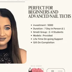 My training is perfect for both absolute beginners and advanced nail techs looking to upgrade their skills. With small groups of 2-4 students, you get personalized guidance, lifetime support, and even a gift upon completion.