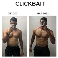 This isn't some magic 3-month transformation. This is what real, sustainable progress looks like. The picture on the left is for social media likes; the one on the right is the result of playing the long game. I'm not selling you a quick fix. I'm showing you the path to lasting results because I've walked it myself.