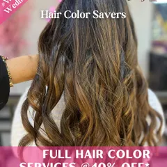 Our "Woman's Wednesday" Hair Colour Savers deal, offering a fantastic 40% off on all full hair colour services to brighten up your midweek.