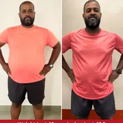 At 37, Saranraj thought it was too late to reverse unhealthy habits, but in just six weeks he proved himself wrong, losing an incredible 10 kgs and 18.2 inches. This is the kind of rapid, visible result our 6-week fitness reset is designed to deliver through structured training and accountability.