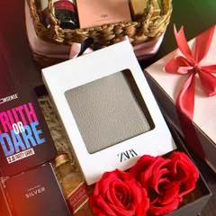 A fun Valentine's hamper for him, including a Zara wallet, a Red Label miniature, a "Truth or Dare" party game, and a mini perfume.