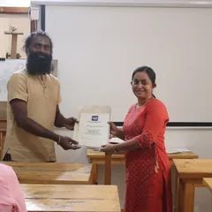 Another dedicated student is awarded her certificate. We celebrate the commitment of each artist who completes our rigorous program.