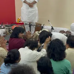 A moment I will cherish for a lifetime. Receiving blessings from the maestro, Ustad Zakir Hussain, after my performance. His presence alone is an inspiration.