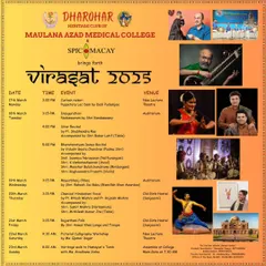 I was honored to be part of 'Virasat 2025' at Maulana Azad Medical College, a festival celebrating our heritage. My Chhau performance was featured alongside other eminent artists.