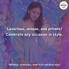 Luxurious, unique, and private. This image captures the essence of the experience I offer. It's about celebrating any occasion, from birthdays to anniversaries, in a stylish and exclusive setting.