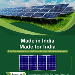 Made in India, for India. This ground-mounted solar installation showcases my commitment to supporting local innovation while delivering global quality. These high-efficiency panels are built to power our nation's progress.