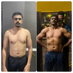 This is what happens when discipline meets consistency. This client built significant muscle mass and definition through a structured weight training program and a clean, high-protein nutrition plan.