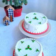 Another view of my traditional Christmas fruit cakes, perfect for holiday celebrations.