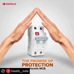 We stand by the promise of protection with the Havells MCB. This essential device shields your electrical systems, including cables and wires, from damage caused by unexpected current overloads. We ensure you receive only genuine, reliable electrical safety solutions.