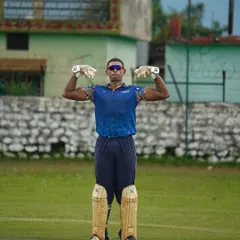 One of my players celebrating on the field during our Dehradun tour. These tours are not just about playing cricket in different conditions but also about building confidence and creating lasting memories as a team.