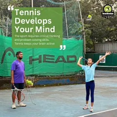Tennis develops your mind. The sport requires critical thinking, problem-solving, and strategy, keeping your brain active and sharp. We train our players to be thinkers on the court.