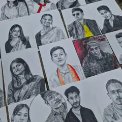 A sample of my recent work, showing the diversity of my subjects. Every face tells a different story, and I love bringing them to life.