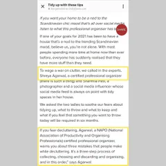 A closer look at the article where I was quoted as a NAPO certified professional organizer, warning about common mistakes people make while decluttering.