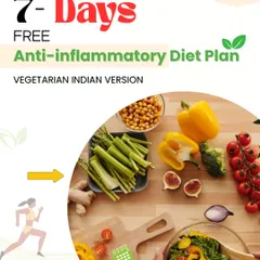 Ready to reduce inflammation, feel lighter, and boost your energy naturally? I've created a free 7-day anti-inflammatory diet plan, using simple, vegetarian Indian meals to help you reset your body. This is a glimpse into how I make healthy eating easy and effective.