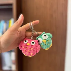 Whooo's the cutest? These little owl keychains are. Available in different colors, they add a touch of wisdom and whimsy to your keys or bag.