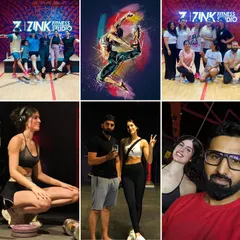 A collection of random happy clicks, from intense workout faces to smiling group photos.