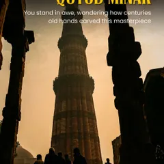 POV: You're on a Delhi Walk at the Qutub Minar, standing in awe and wondering how centuries-old hands carved this masterpiece. We help you connect with that sense of wonder.