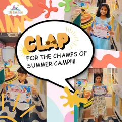Clap for the champs of our summer camp. We are so proud of all the kids who participated, showing off their certificates of participation with big smiles.
