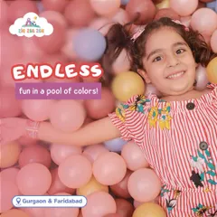 There's endless fun to be had in our giant pool of colors! Our ball pit is the perfect place for kids to dive in, relax, and giggle the day away.