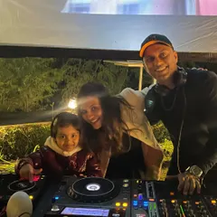 Sometimes the youngest guests are the biggest fans. Here I am at a private New Year's Eve wedding party in Coonoor, where even the little ones wanted a turn at the DJ console.