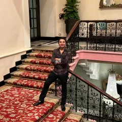 Posing on the grand staircase of the Taj Mahal Palace in Mumbai after a private party. Playing at such iconic venues is always a privilege.