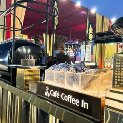 For the coffee lovers, I can set up a dedicated 'Café Coffee In' station. This bar features a professional espresso machine and a barista ready to serve hot coffee and other cafe-style beverages throughout the event.