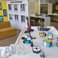 From smart bikes and weather forecasters to robotic color sorters, our students have built them all. This is just a small sample of the incredible projects that come to life in our lab, each one starting as an idea and becoming a fully functional prototype.