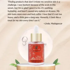 "I'm so glad I gave it a try... it feels like a treat for my skin." This review for my Palakya Brightening Serum for sensitive skin makes my day.