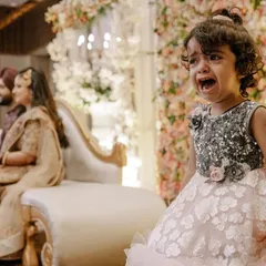 The reality of a big fat Indian wedding. Sometimes the long day is just too much for the little ones, and I capture these real, humorous moments too.