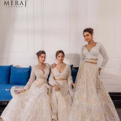 A vision in ivory. This lehenga from my 'Ruvaah' collection is the epitome of bridal sophistication, with its delicate threadwork, zardosi embellishments, and intricate beadwork.