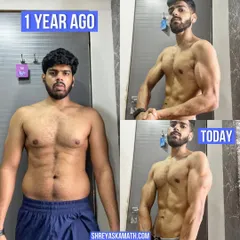 Yash's one-year transformation is a testament to consistency. He didn't just lose weight; he completely recompositioned his body, building muscle and getting lean. This is the result of trusting the process and putting in the work, day in and day out.
