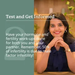 Get tested and get informed. I recommend a full hormone and fertility work-up for both you and your partner. Remember, about 50% of infertility cases involve male factors, so a complete picture is essential.