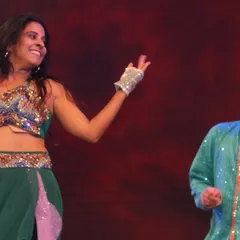 A smile on stage mid-performance. The joy I feel while dancing is the same joy I hope to inspire in every one of my students.