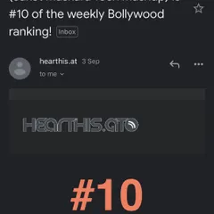 Achievement unlocked. My "Baazigar" Tech Mashup hit the #10 spot on the weekly Bollywood chart on Hearthis.at, a huge milestone for one of my signature tracks.