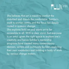This text shares the vision of our founder, Sahiba Singh. Her work is centered on the belief that art should be accessible to all and that everyone is an artist, given the right space to explore their creativity.