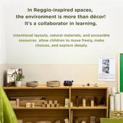 Our learning spaces are more than just decorated rooms; they are collaborators in learning. With accessible shelves, natural wooden blocks, and organized materials, the environment empowers children to make choices, move freely, and explore their ideas deeply.