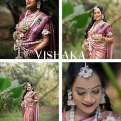 A collage capturing the joy and tradition of a Maharashtrian baby shower, or 'dohale jevan'. It showcases the mother-to-be in a beautiful Paithani saree and delicate floral jewelry, highlighting the candid moments and serene portraits from her special day.