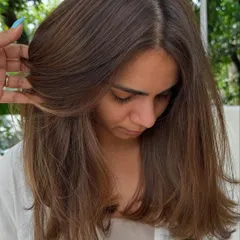 A trip back home from New York isn't complete without a hair appointment. Here's a look at the fresh, face-framing layers we did.