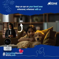 Our Ozone smart indoor cameras help you stay connected to what matters most. This system allows you to monitor your home in full HD, ensuring your children and pets are safe, providing comfort and security while you are away.