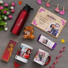 Another look at the items included in our comprehensive Valentine's Day hamper, perfect for showing your special someone how much you care.