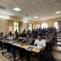 A typical day in our classroom. You will find every aspirant completely absorbed in their studies, preparing for the CDS written exam.