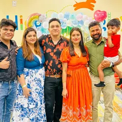 A group of friends and family enjoying the party atmosphere. We love hosting celebrations that bring loved ones together.