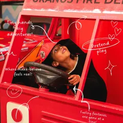 In our pretend play zones, a child's imagination is the only limit. Here, they can be a firefighter on a rescue mission, a chef in a busy cafe, or a doctor saving the day. It is incredible to watch their creativity come to life.