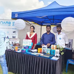We welcome everyone to our booth to explore the smart home devices we offer. Here, our team is ready to explain the benefits of products from brands like SmartNode and Qubo.