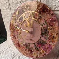 Your wedding flowers can be more than just a memory; they can be a part of your daily life. I transformed a client's bouquet into this stunning 12-inch resin wall clock, complete with their initials and wedding date. It's a functional piece of art that reminds them of their love every single day.