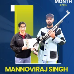 Recognizing Mannoviraj Singh as our Shooting Player of the Month for April. His focus and precision in the senior category have been exceptional.