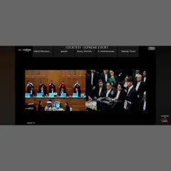 The full bench of the Supreme Court hearing the arguments on Article 370. It was an honor to be present and contribute to this historic legal discourse.