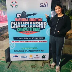 From our range to the national stage. We celebrate our student Sukriti Karkra for achieving the "Renowned Shot" title in 10m Air Pistol at the 67th National Shooting Championship. This is the journey we prepare our shooters for.