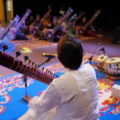 Leading a sitar workshop at The Fine Arts Society in Kuala Lumpur. It was wonderful to see so many dedicated sitar players and share what I have learned from my father.