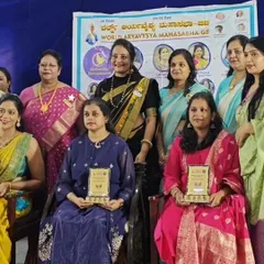 A group photo from the 'Udgama Taara' awards night. Being on stage with fellow women entrepreneurs was an honor and a powerful reminder of our collective strength.